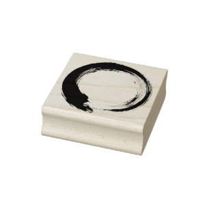 Carimbo De Borracha Círculo Enso Zen