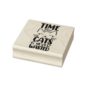 Carimbo De Borracha Citação de Cat