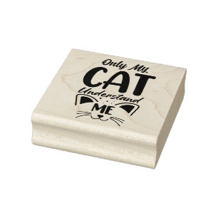 Carimbo De Borracha Citação de Cat 