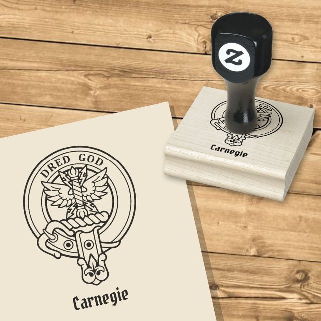 Carimbo De Borracha Clan Carnegie Crest (Criador carregado)