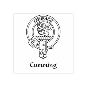 Carimbo De Borracha Clan Comyn Crest Cumming