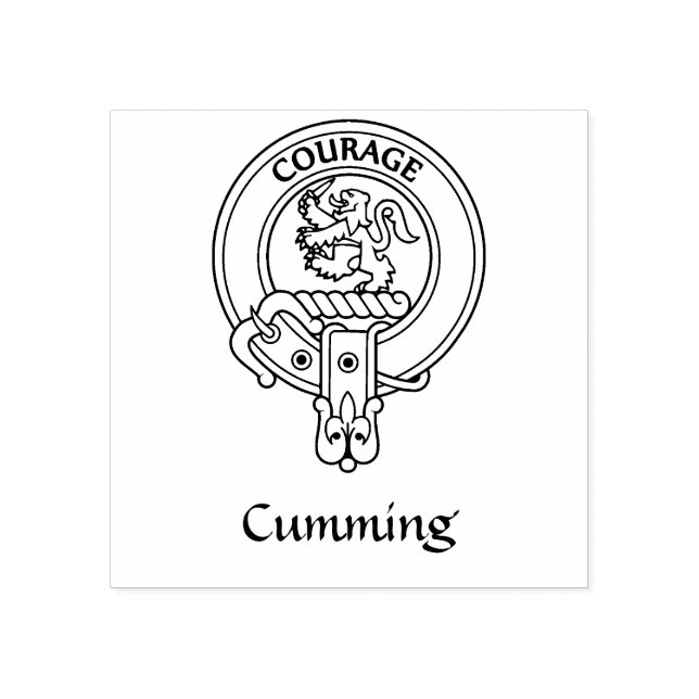 Carimbo De Borracha Clan Comyn | Crest Cumming (Impressão)