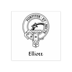 Carimbo De Borracha Clan Elliott Crest