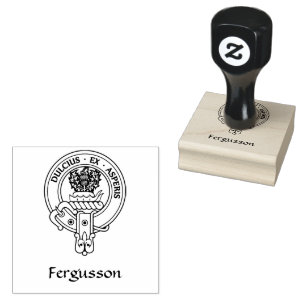 Carimbo de borracha Clan Fergusson Crest