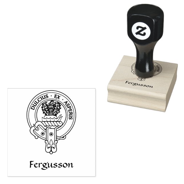 Carimbo de borracha Clan Fergusson Crest (Carimbado)