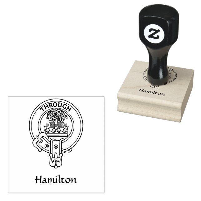 Carimbo de borracha Clan Hamilton Crest (Carimbado)