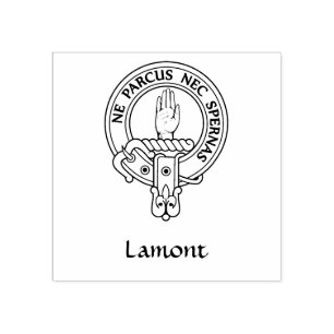 Carimbo De Borracha Clan Lamont Crest