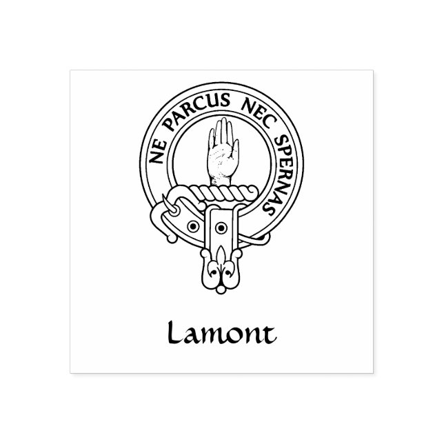 Carimbo De Borracha Clan Lamont Crest (Impressão)