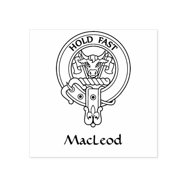 Carimbo De Borracha Clan MacLeod [Editar] Crest (Impressão)