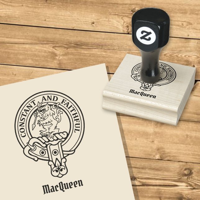 Carimbo De Borracha Clan MacQueen Crest Rubber Stamp (Criador carregado)