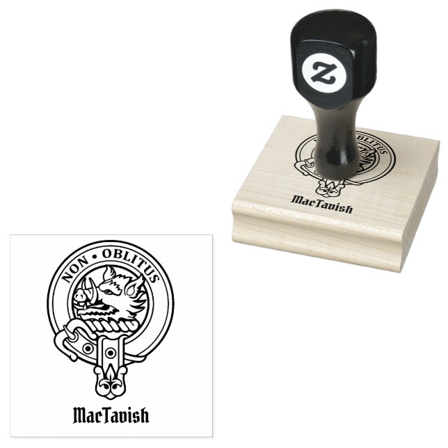 Carimbo De Borracha Clan MacTavish Crest (Carimbado)