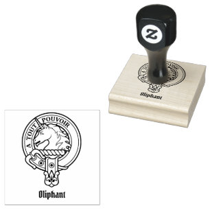 Carimbo de borracha Clan Oliphant Crest