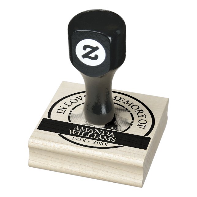 Carimbo De Borracha Clara | Personalizar Foto Memorial Moderna, Nome,  (Carimbo)