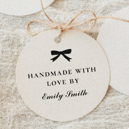 Carimbo De Borracha Classic Elegant Ribbon Bow Handmade with Love by