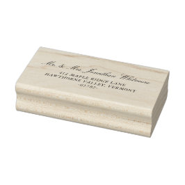 Carimbo De Borracha Classic Wedding Calligraphy Wedding Address Stamp