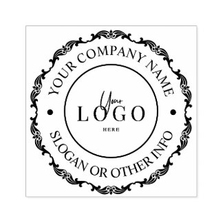 Carimbo de Borracha Clássico do Logotipo Comercial
