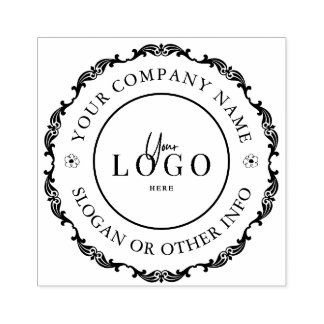 Carimbo de Borracha Clássico do Logotipo Comercial