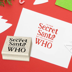 Carimbo De Borracha Cláusula Secreta Moderna Santa Hat Carta de Natal