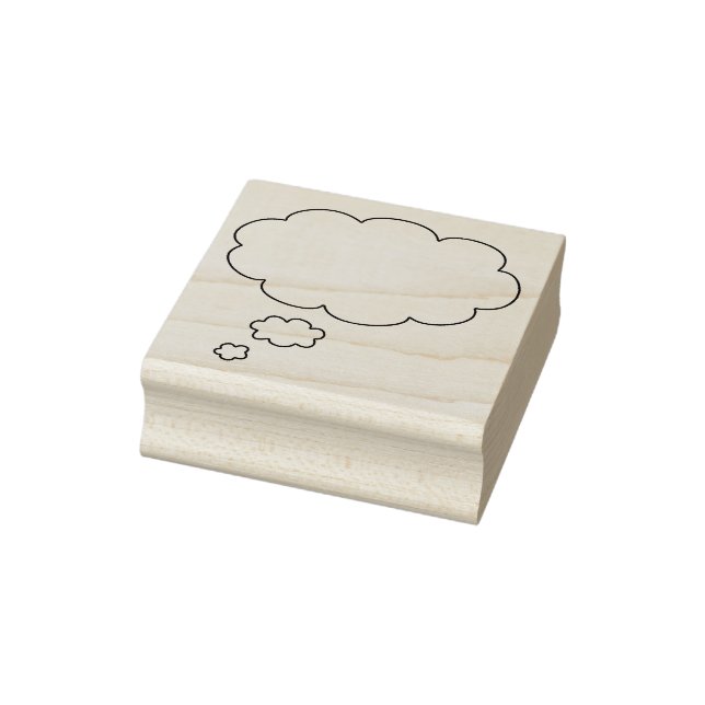 Carimbo De Borracha Cloud Talk Bubble Wood Art Stamp (Carimbo)