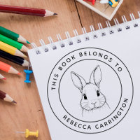 Coelho Cute Personalizado Este Livro Pertence Ao N