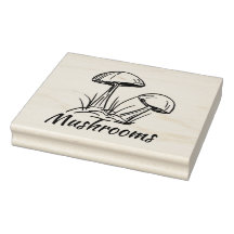 Cogumelos Divertidos, Desenho de Tinta Original co