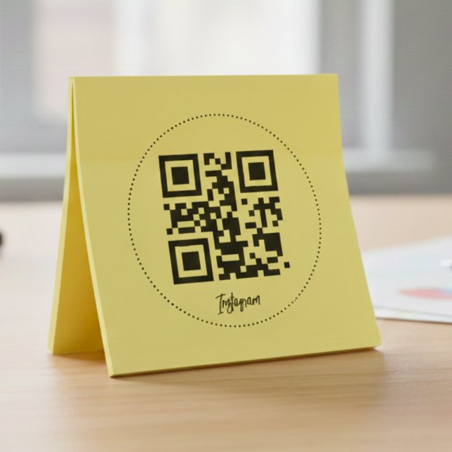 Carimbo de Borracha com Autoimpressão Código QR do (Instagram QR Code Self-Inking Rubber Stamp)