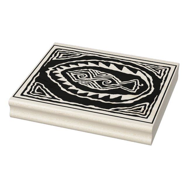 Carimbo de Borracha com Desenho de Peixe de Arte P (Carimbo)