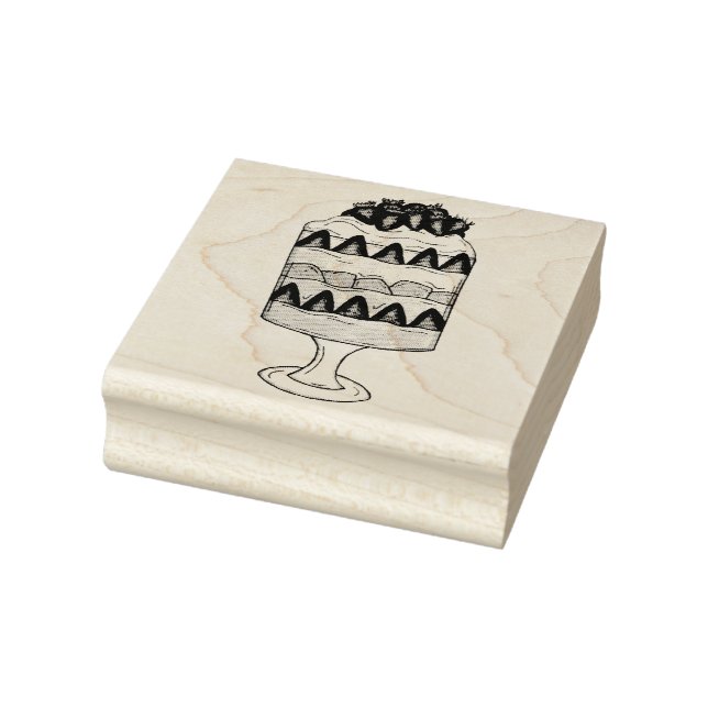 Carimbo De Borracha Comida Britânica de Fruta de Trifle em Inglês (Carimbo)