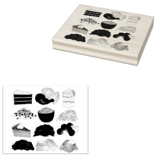 Carimbo De Borracha Comida de Alma Restaurante Cozinhar de Cuisine Sul