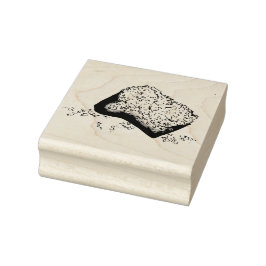 Carimbo De Borracha Comida de Estilo Francês Sugary Beignet Paery Loui