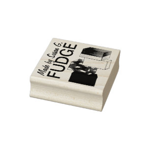 Carimbo De Borracha Confeitaria Homemade Fudge Candy Feita Por