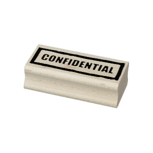 Carimbo De Borracha Confidencial