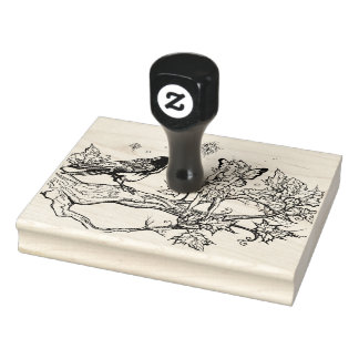 Carimbo De Borracha Conversação Fada e Raven