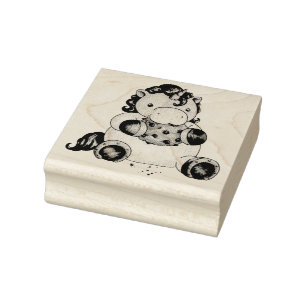 Carimbo De Borracha Cookie Unicorn