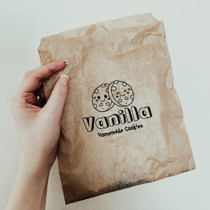 Carimbo De Borracha Cookies caseiros personalizados
