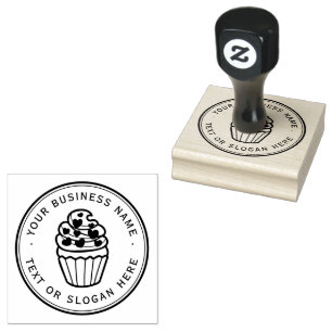 Carimbo De Borracha Cookies Logotipo comercial personalizado Grande