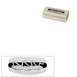 Carimbo De Borracha Cookout de Comida Portland ME do Hotdog do Snapper