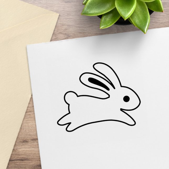 Carimbo De Borracha Cor do Coelho em Execução (Criador carregado)