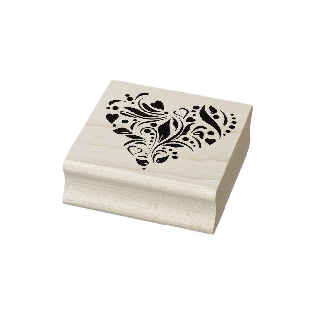 Carimbo De Borracha coração dos corações, silhueta de arte (Carimbo)