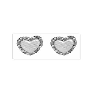 Carimbo De Borracha Corações Dourados Thunder_Cove