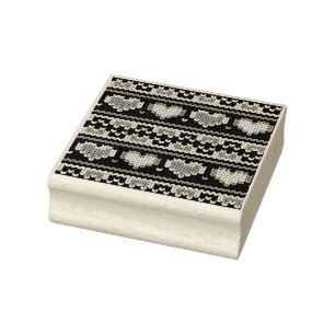 Carimbo De Borracha Corações tricotando padrão 2 sem problemas + suas 