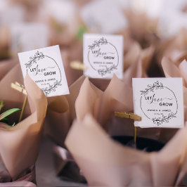 Carimbo De Borracha Coroa Floral Deixe o Amor Crescer Casamento