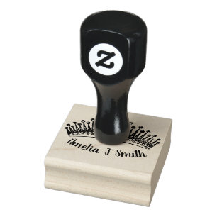 Carimbo De Borracha Coroa personalizada do design