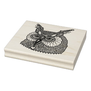 Carimbo De Borracha Coruja Zendoodle principal