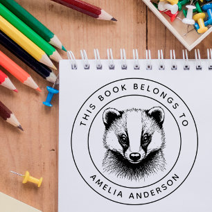 Carimbo De Borracha Crachá De Bebê Personalizado Este Livro Pertence A