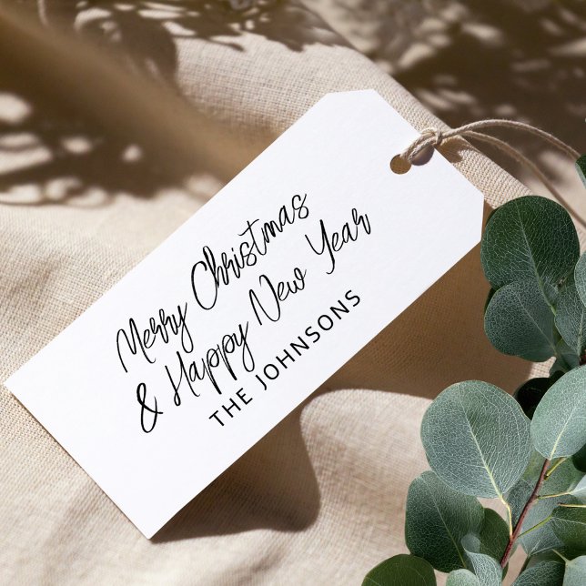 Carimbo De Borracha Create Your Own Stylish Script Christmas Greetings (Criador carregado)