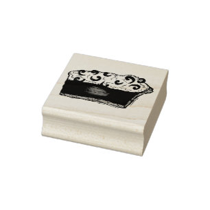 Carimbo De Borracha Creme de Chocolate Cream Fatia de Torre