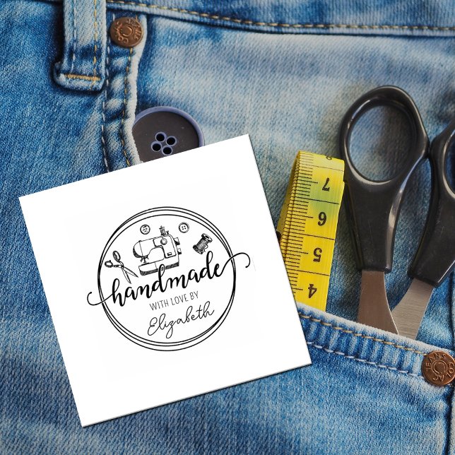 Carimbo De Borracha Crie a sua costura feita à mão (Criador carregado)