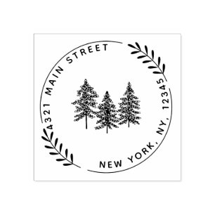 Carimbo De Borracha Crie a sua própria ronda moderna