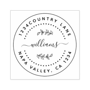 Carimbo De Borracha Crie a sua própria ronda moderna